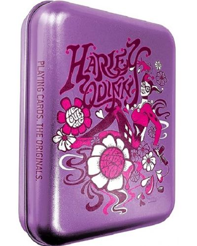 Cărți de joc Cartamundi - Harley Quinn Vintage, cutie metalică - 1