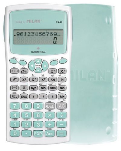 Calculator Milan - Antibacterial M240, stiintific, turcoaz - 1