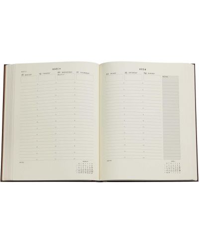 Calendar-carnețel Paperblanks Granada Turquoise - Ultra, 18 x 23 cm, 80 de coli, 2024 - 4