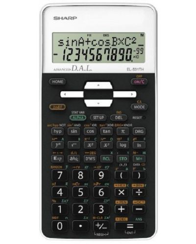 Calculator Sharp - EL-531TH, stiintific, negru/alb, 10 dig - 1