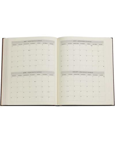 Calendar-carnețel Paperblanks Granada Turquoise - Ultra Horizontal, 18 x 23 cm, 80 de coli, 2024 - 5
