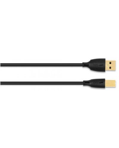 Cablu QED - Connect QE8217, USB-A/USB-B, 1.5m, negru - 2