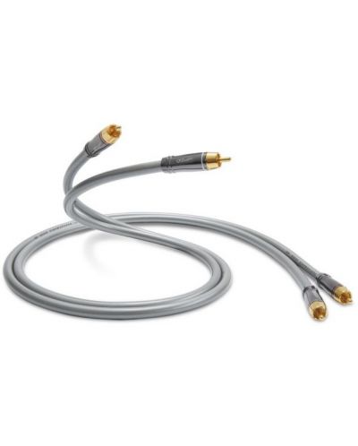Cablu pentru boxe QED - Performance Audio 40i, 4x RCA, 2 m, gri - 1