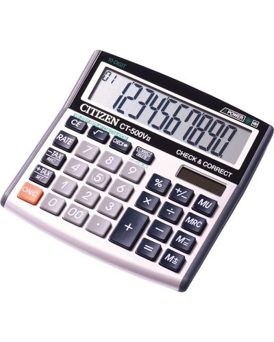 Calculator Citizen - CT500VII, de birou, 10 cifre, alb - 1