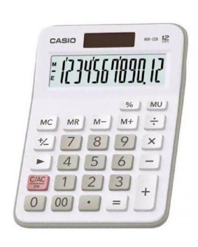 Calculator Casio - MX-12B-WE, de birou, 12 cifre, alb - 1