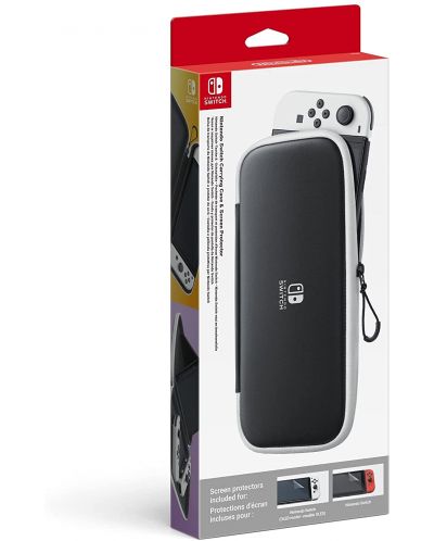 Husa si protectie Nintendo - OLED Black & White (Nintendo Switch)	 - 1