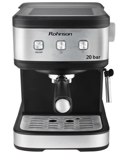 Maşină de cafea Rohnson - R-987, 20 bar, 1.5 l, neagră/argintie - 1