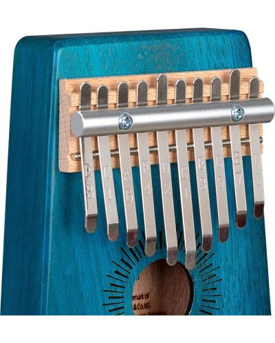 Kalimba, instrument muzical Sela - 10 Mahogany, albastru - 4