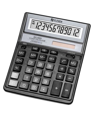 Calculator Eleven - SDC-888XBK, 12 cifre, negru - 1