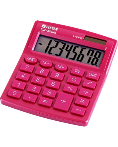 Calculator Eleven - SDC-805NRPKE, 8 cifre, roz - 1