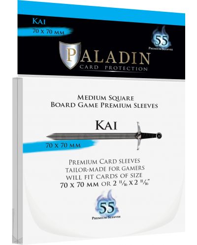 Protectii pentru carti Paladin - Kai 70 x 70 (Medium Square) - 1