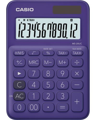 Calculator Casio Casio MS-20UC de masa, 12 dgt, mov - 1