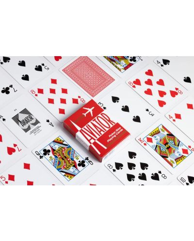 Cărți de joc Aviator - Poker Standard index albastru/roșu pe spate - 3