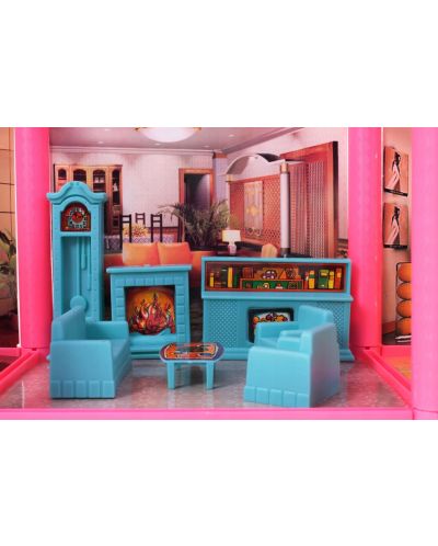 Casă de păpuși MalPlay - Lovely House cu 6 camere, mobilier și figurine, 136 de piese - 3