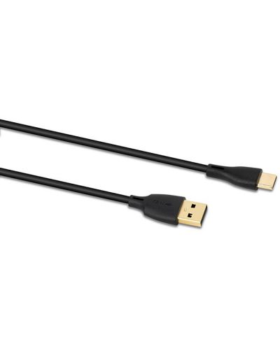 Cablu QED - Connect QE8187, USB-C/USB-A, 1.5m, negru - 2