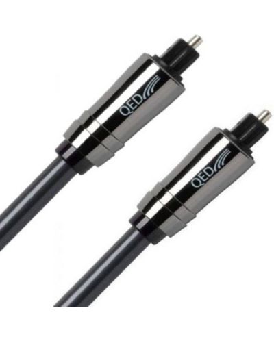 Cablu QED - Graphite optic de performanță, 2x Toslink, 1,5 m, negru - 2