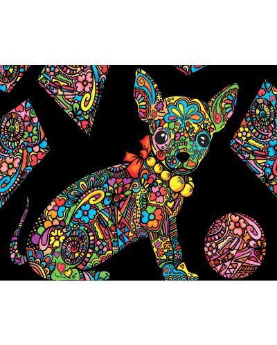 Tablou de colorat ColorVelvet - Chihuahua, 29,7 x 21 cm - 1