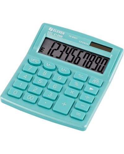 Calculator Eleven - SDC-810NRGNE, 10 cifre, verde - 1