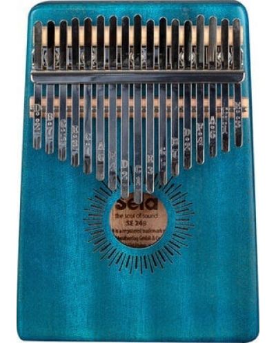 Kalimba, instrument muzical Sela - 17 Mahogany, albastru - 1