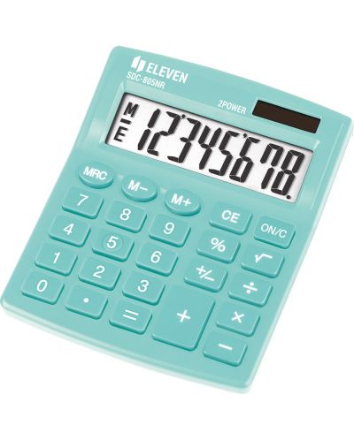 Calculator Eleven - SDC-805NRGNE, 8 cifre, verde - 1