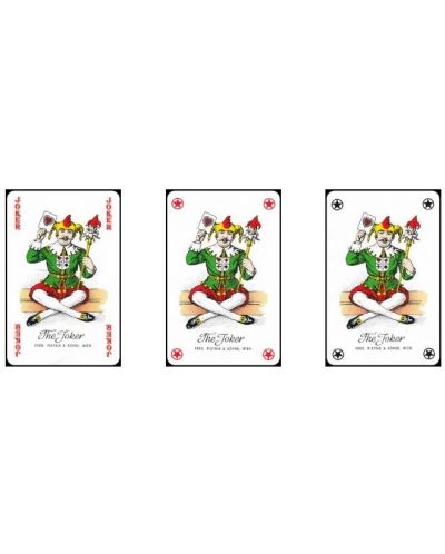 Carti pentru joc Piatnik - model  Bridge-Poker-Whist, maro - 2