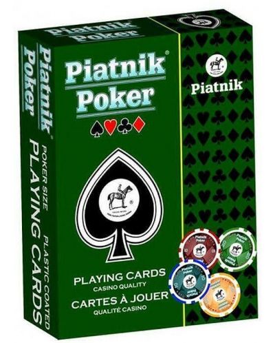 Cărți de poker Piatnik - roșu - 1