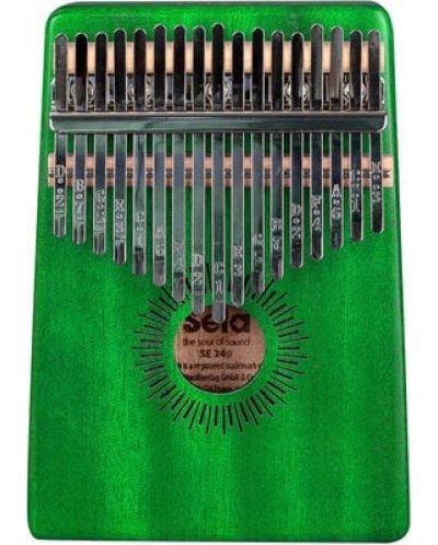 Kalimba, instrument muzical Sela - 17 Mahogany, verde - 1