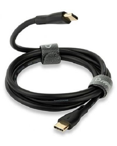 Cablu QED - Connect QE8227, USB-C/USB-C, 0.75m, negru - 1