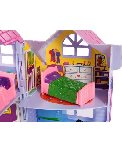 Casă de păpuși MalPlay - My Sweet Home cu 6 camere, mobilier și figurine - 5