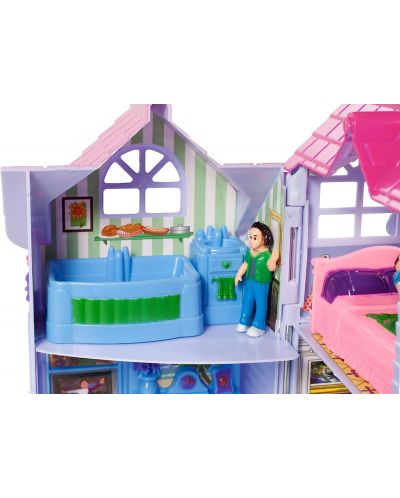 Casă de păpuși MalPlay - My Sweet Home cu 6 camere, mobilier și figurine - 6