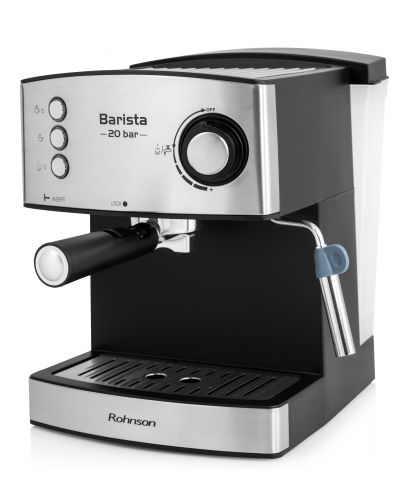 Maşină de cafea Rohnson - R-986 Barista, 20 bar, 1.6L, neagră - 1