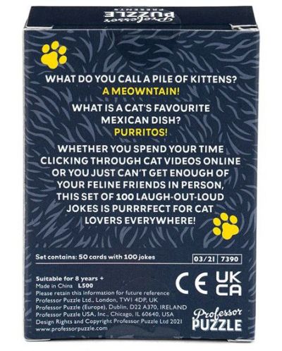 Carti  Professor Puzzle - Cat Jokes - 3