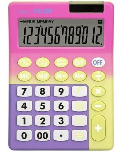 Calculator Milan Sunset - 12 cifre, asortiment - 3