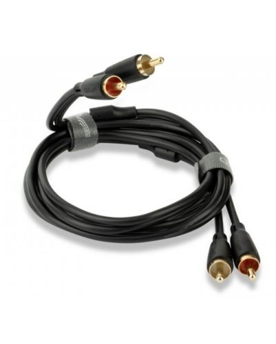 Cablu QED - Connect, Phono/Phono, 0,75 m, negru - 1