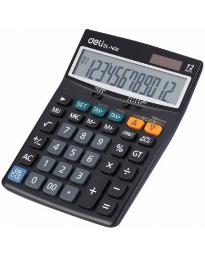 Calculator Deli Core - E1630, 12 dgt, negru - 2