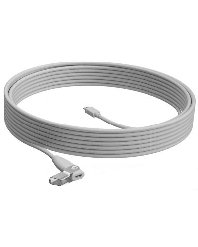 Cablu Logitech - Cablu de extensie, USB-C, 10m, alb - 1