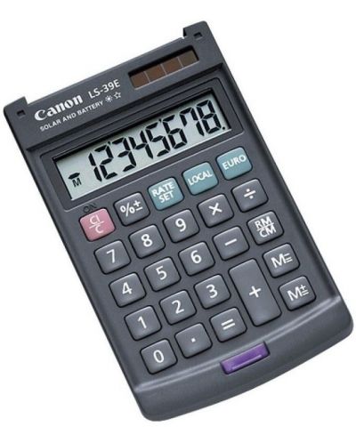 Calculator Canon - LS-39E, 8 dgt, gri - 1