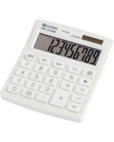 Calculator Eleven - SDC-810NRWHE, 10 cifre, alb - 1