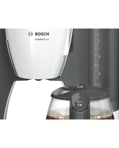 Mașină de cafea Bosch Schwarz - TKA6A041, 1,2 l, alb/gri - 3