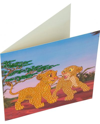 Craft Buddy Diamond Tapestry Card - Simba și Nala - 2