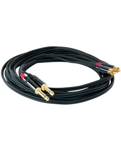 Cablu Master Audio - RCA630/5, 2x RCA/2х 6.3 mm, 5m, negru - 1