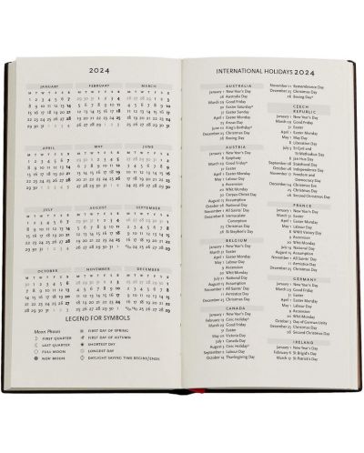 Calendar-carnețel Paperblanks Granada Turquoise - Ultra Horizontal, 18 x 23 cm, 80 de coli, 2024 - 6
