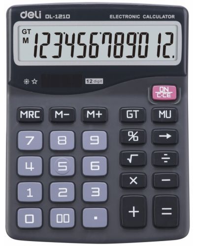 Calculator Deli Core - E1210, 12 dgt, negru - 1