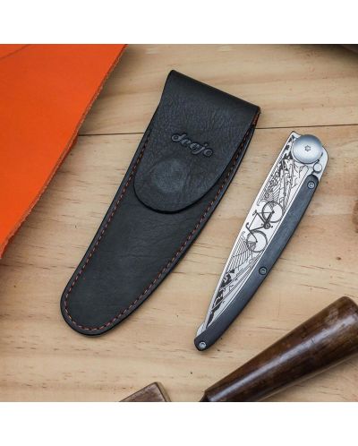 Husă pentru cuțite Deejo - Belt Leather Sheath Mocca - 3