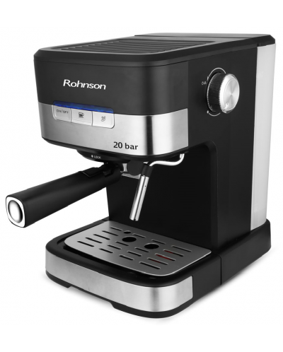 Maşină de cafea Rohnson - R-990, 20 bar, 1.5 l, neagră/gri - 3
