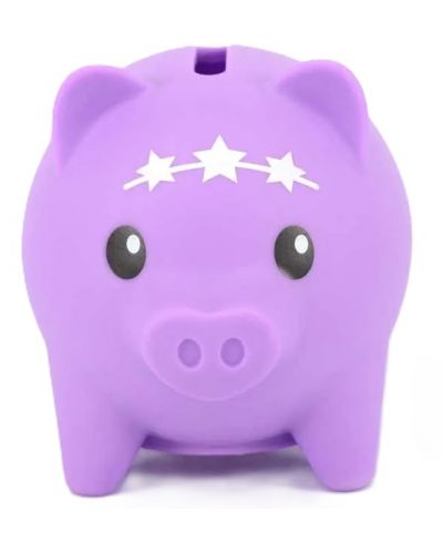 Pușculiță  Boti Pocket Money Piggies - Mov, cu accesorii - 2