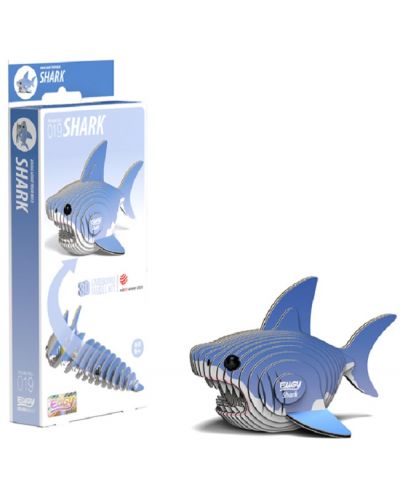 Eugy - Figurină din carton rechin - 1