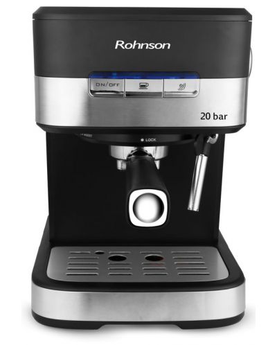 Maşină de cafea Rohnson - R-990, 20 bar, 1.5 l, neagră/gri - 2