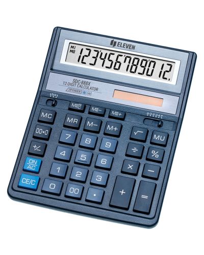 Calculator Eleven - SDC-888XBL, 12 cifre, albastru - 1