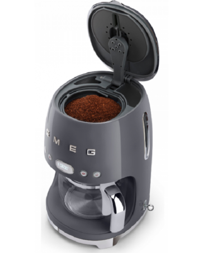 Aparat de cafea pentru cafea neagră Smeg DCF02GREU, 1,4 l, 1050 W, gri - 5